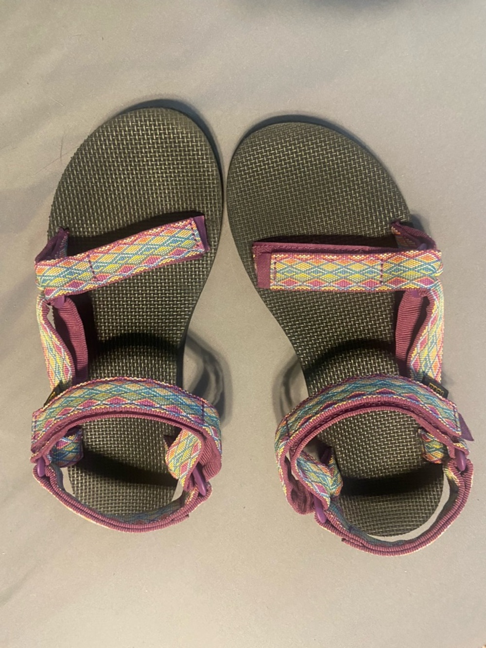 Teva Women's Multicolor Patterned Strap Sandals - Purple Accent